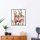 Partial Cross Stitch 14CT Santa and Reindeer Counted DIY Xmas Embroidery Newly