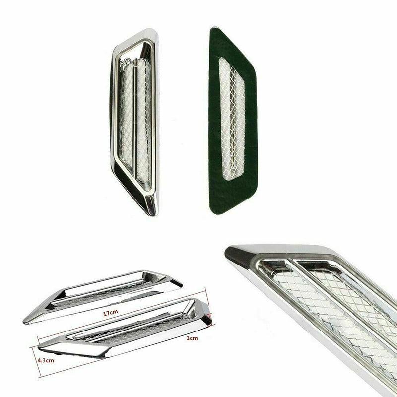 2pcs Universal Cars SUV Air Flow Fender Side Vent Decoration G3J9 A1L9 F M7C8