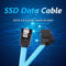 SATA III Revision 3.0 Data Cable for SATA Hard Disc Drive Solid State Drive 40cm
