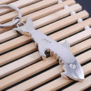 Key Chain Multi-Function Shark Bottle Opener Metal Key Chain Fish Bottle Opener