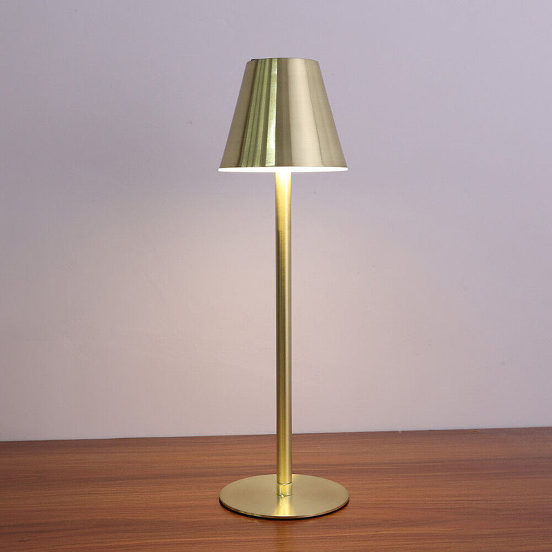 #A Rechargeable Desk Lamp Touch Dimming Metal Table Lamps for Bar Cafe Home Room