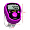 Mini Stitch Marker Row Finger Counter LCD Digital Hand Tally Tools (Purple)