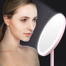 Storage USB Charging Led Makeup Mirror 360°Rotation Makeup Mirror Touch Screen
