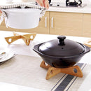 Detachable Wood Table Mat Steaming Stand Insulated Shelf Tray Rack Pot Holder
