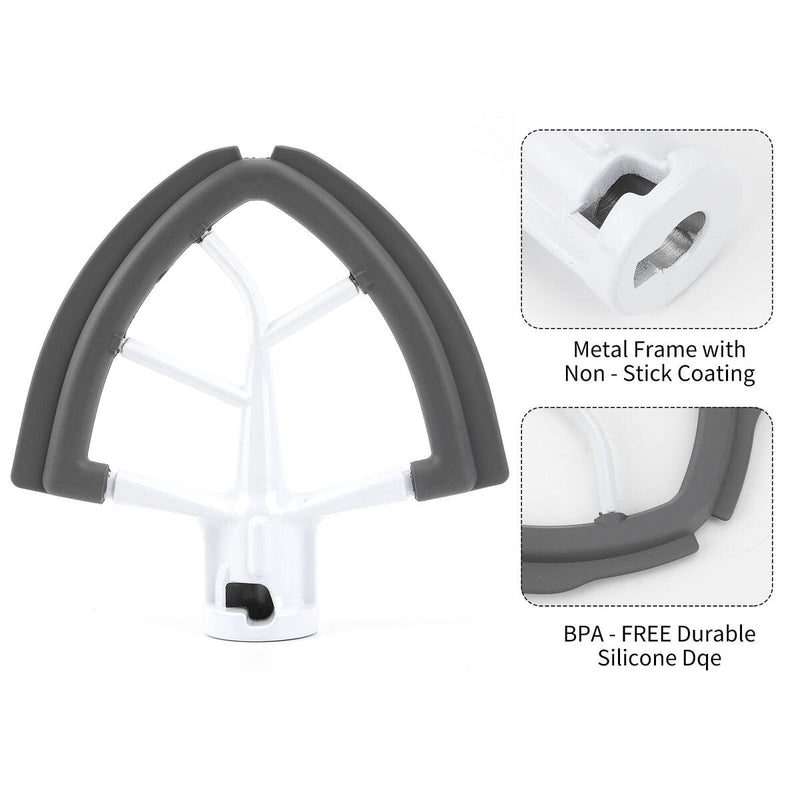 5.5-6 Quart Flat Beater Tilt-Head Stand Mixer Attachment for Kitchen Grey