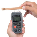 EMT01 Wood Moisture Meter Digital 0-99.9% LCD Display Two Pins Wood Hygrometer