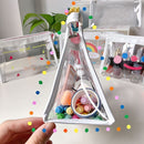 Zipper Handbags Organizer Makeup Pouch Cosmetic Storage Pencil Case Pen Bag