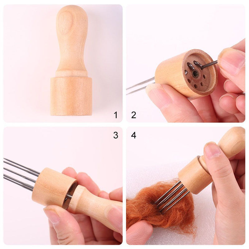 DIY Craft Finger Cots Wool Felt Tools Felting Needles Felt Needle Eight Needles