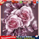 Rose 5D Diamond Painting Embroidery DIY Craft Cross Stitch Home Decor(Pink Newly