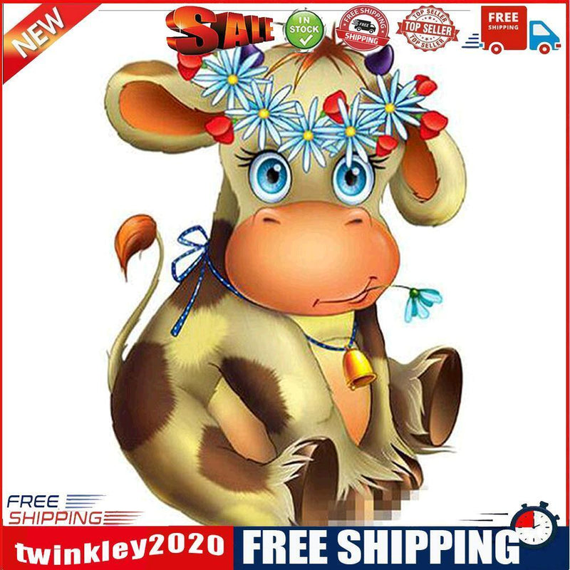 Cartoon Cow 5D Diamond Painting Embroidery DIY Cross Stitch Home Decor Gift