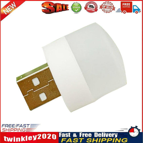 LED Night Light USB Bedside Baby Bedroom Mobile Power Table Lamp (White) Newly