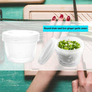 Ginger Garlic Sealed Box Round Food Drain Storage Screw Cover Kitchen Organizer