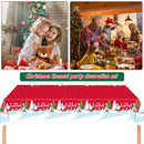 Disposable Xmas Dining Table Cloth Waterproof Coffee Desk Cover Festive Supplies