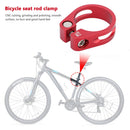 Mountain Bike Seatpost Clamp CNC Road Bicycle Seat Tube Clip (Red 31.8mm) Newly