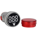 Starnearby 6-100V DC Digital Display Voltmeter Display LED Lamp Round Signalling