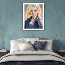 5D DIY Full Round Drill Diamond Painting Blond Girl Home Art Crafts Mosaic