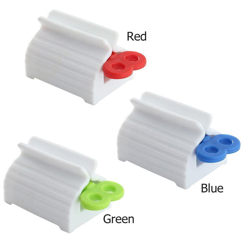 Plastic Facial Cleanser Clips Toothpaste Squeezer for Hair Dye Cosmetics (Red)