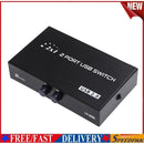 1A 2B 2 Ports USB 2.0 Sharing Switch Box for 2 Computers to Share 1 Printer