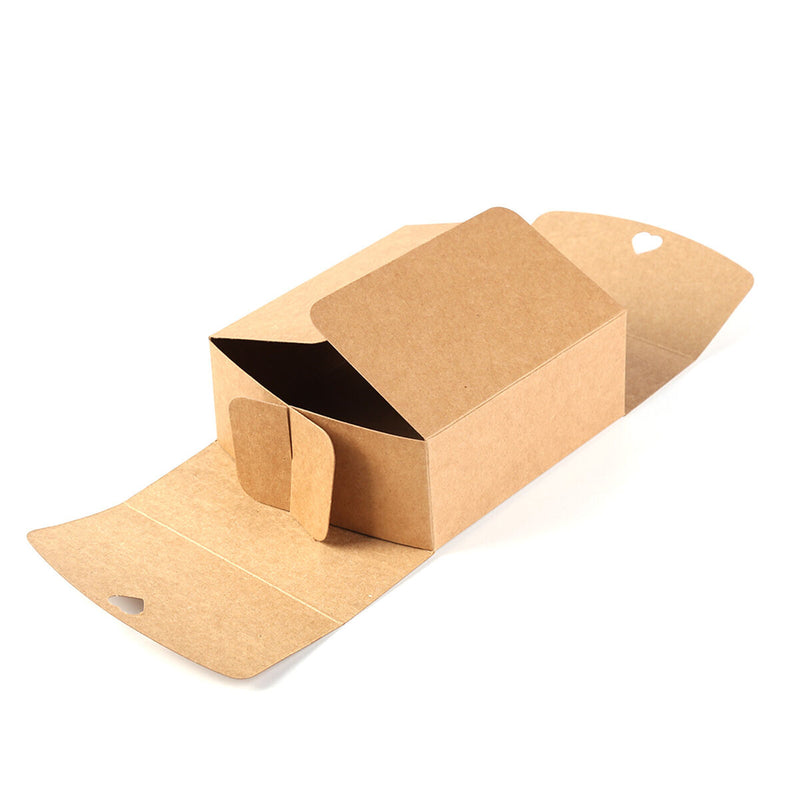 Gift Boxes 10 Packs, Kraft Paper, Presents Package Wrap (14 X 14 X 5cm) Newly