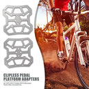 2pcs Bicycle Clipless Pedal Platform Adapters for SPD KEO Pedals (Ti Color)