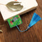 DIY Special Shaped Rhinestone Diamond Painting Leather Bookmark Tassel Page Mark