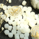 100pcs Octagon Sealing Wax Beads Seal Stamp Wax Pills White (Transparent) Newly