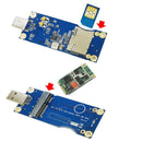 Mini PCI-E Wireless to USB with SIM Card Slot WWAN LTE Module Adapter Card Newly