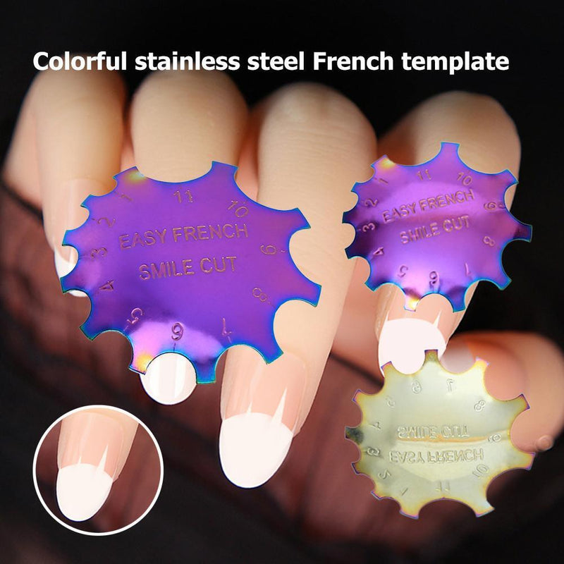 Prosperveil Plastic Nail Polish Stencil Crystal Nail Stencil Man
