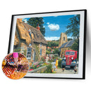 5D DIY Diamond Painting Mountain House Full Drill Picture Embroidery Home Dec