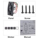 Pumps Control Panel ON-OFF-ON 12-24V Deck Cleaning Bottom Pump Switch Panel