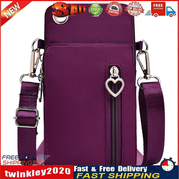 7in Outdoor Universal Phone Arm Shoulder Bag Multifunctional (Burgundy) Newly