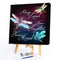 Dragonfly Text Frameless Oil Paint by Numbers Kit Handpainted Picture Art