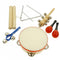 Musikinstrument Spielzeug Set Tamburin Maraca Triangle Bell