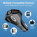 Smart Phone QC 3.0 Adapter Fast Charging 2-Port USB LED Display Car Charger