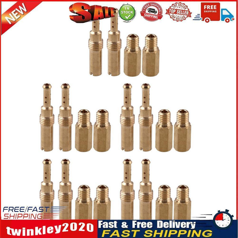 20pcs Carburetor Main Jet + Slow / Pilot Jet Kit for Keihin PWK OKO CVK Newly