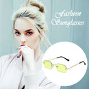 Girl Sunglasses Silicone Nose Pads PC Lens Metal Frame for Outdoor Beach Ca