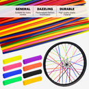 72pcs Colorful Spoke Skins Covers Lightweight Wheel Spoke Wraps Protection Cover