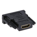 HDMI-compatible Female to DVI 24+1Pin Male Converter Adapter Cable Connecto