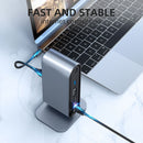 USB 3.0 PD 100W 4K HDMI Ethernet Adapter Type C HUB USB-C Splitter Dock Station
