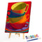 Oil Paint By Numbers Cup Frameless Picture Craft Kit for Bedroom Living Room