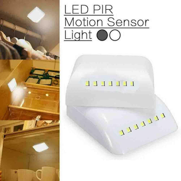 Wireless PIR Motion Sensor Night Light 7 LED Cabinet Battery Lamp Y7Q0 S H4I6