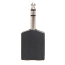 Stereo 6.35mm 1/4" 1 Male, 2Mono Female Jack Audio Splitter Adapter