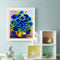 Blue Bouquet Oil Paint By Numbers Kit DIY Acrylic Painting on Canvas Crafts