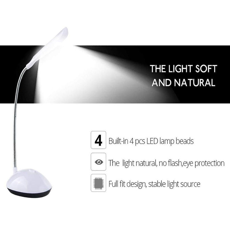 Creative Foldable Table Night Lamp 4000K Eye Protective Kids Reading Book Light