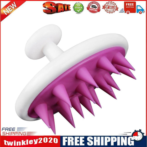 Silicone Head Hair Washing Round Comb Scalp Massage Antiskid Hairbrush