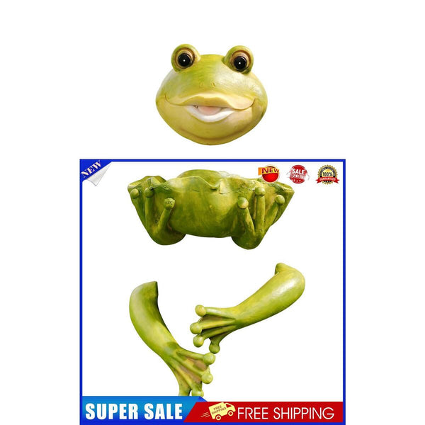 Outdoor Bird Feeding Basin Frog Tree Statue Birdbaths Feeders for Animal