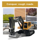 6CH RC Excavator Bulldozer 1/24 Remote Control Engineering Car Electric Vehicle