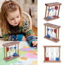 Shower Timer Wooden Sandglass Ornament Brush Teeth Clock Hourglass Timer
