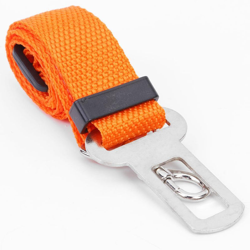 Car Pet Dog Seat Belt Puppy Safety Seatbelt Dog Harness Lead Clip (Orange) Newly