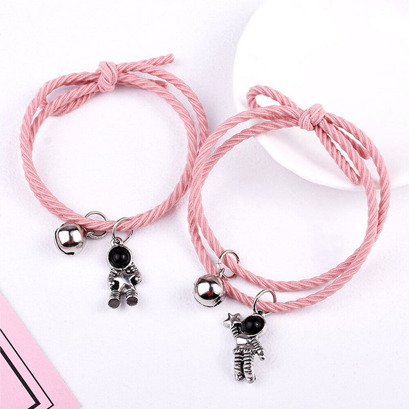 Women Men Friend Magnet Bracelet Gift For Couple Rope Bracelets Star Astronaut